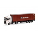 318228 Herpa Тягач с полуприцепом-контейнеровозом MAN TGX GM масштаб 1/87 H0
