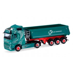 318525 Herpa Тягач с полуприцепом-самосвалом Volvo FH GL 2020 "Kiefl Transport" масштаб 1/87 H0